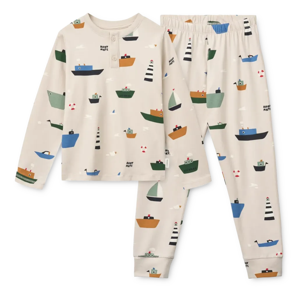 Pyjama Wilhelm Sailing Sandy - Liewood (7-8 ans)