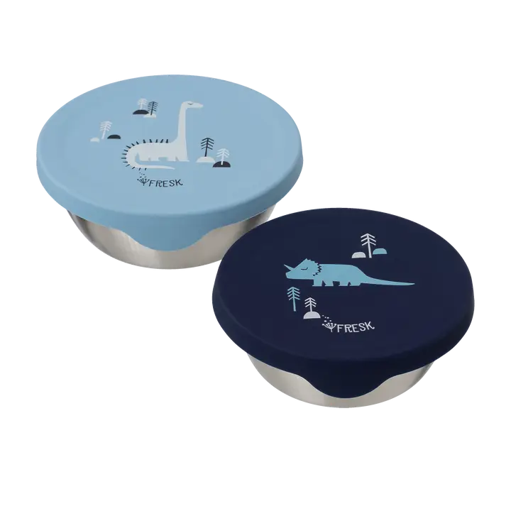Duo de boîtes à snack Nordic Dino - Fresk