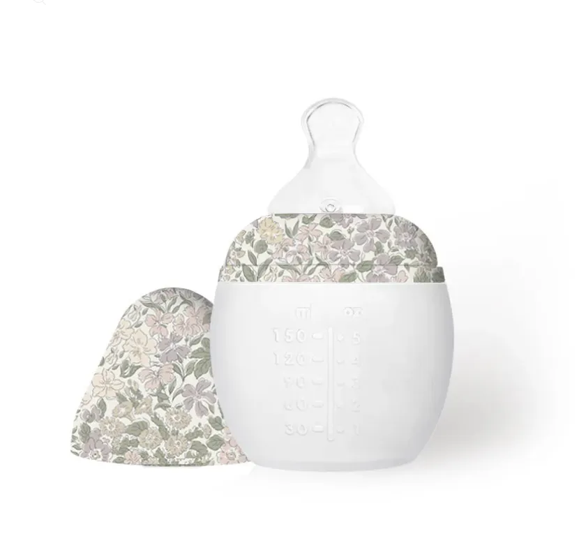 BibRond Anti-Colic Silicone Bottle 150ml Liberty Johanna Louise Collection Sand - Elhée