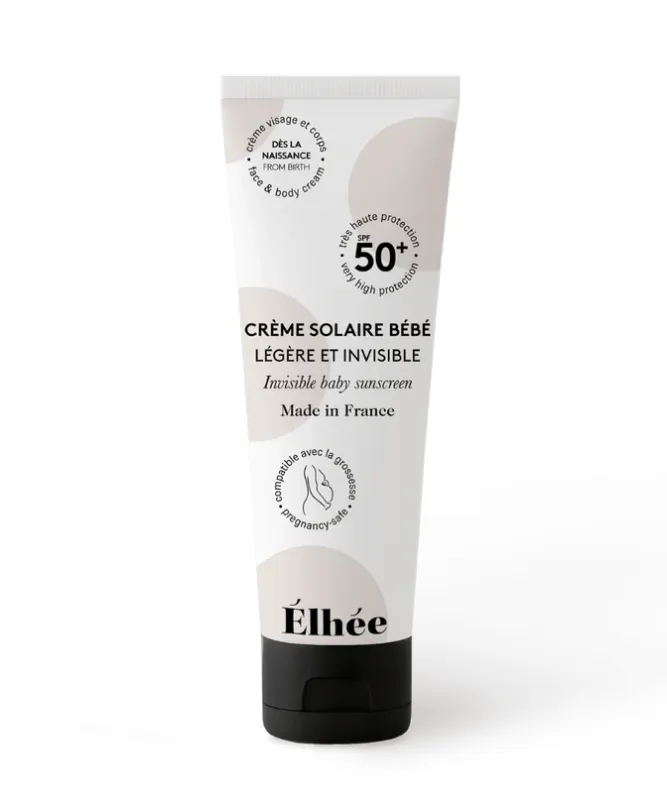 Crème solaire SPF 50+ | Bébé et femme enceinte - Elhée