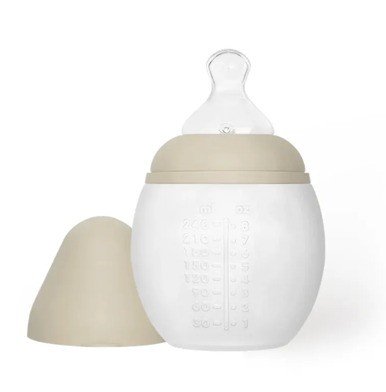 Biberon Anti-colique En Silicone BibRond 240ml Sand - Liste de naissance d'Adèle Moreau et Nicolas De Moor
