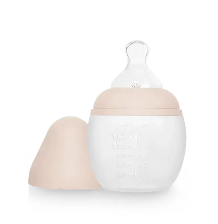 [LISTENAISSANCEADELEETNICOLAS31] Biberon Anti-colique En Silicone BibRond 240ml Rose Nude - Liste de naissance d'Adèle Moreau et Nicolas De Moor