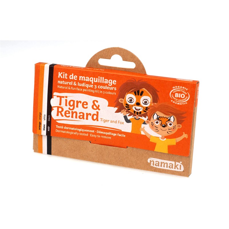 [LISTEANNIVERSAIREEDOUARD07] Namaki Color Face Painting Kit tiger & fox Set (for Children)