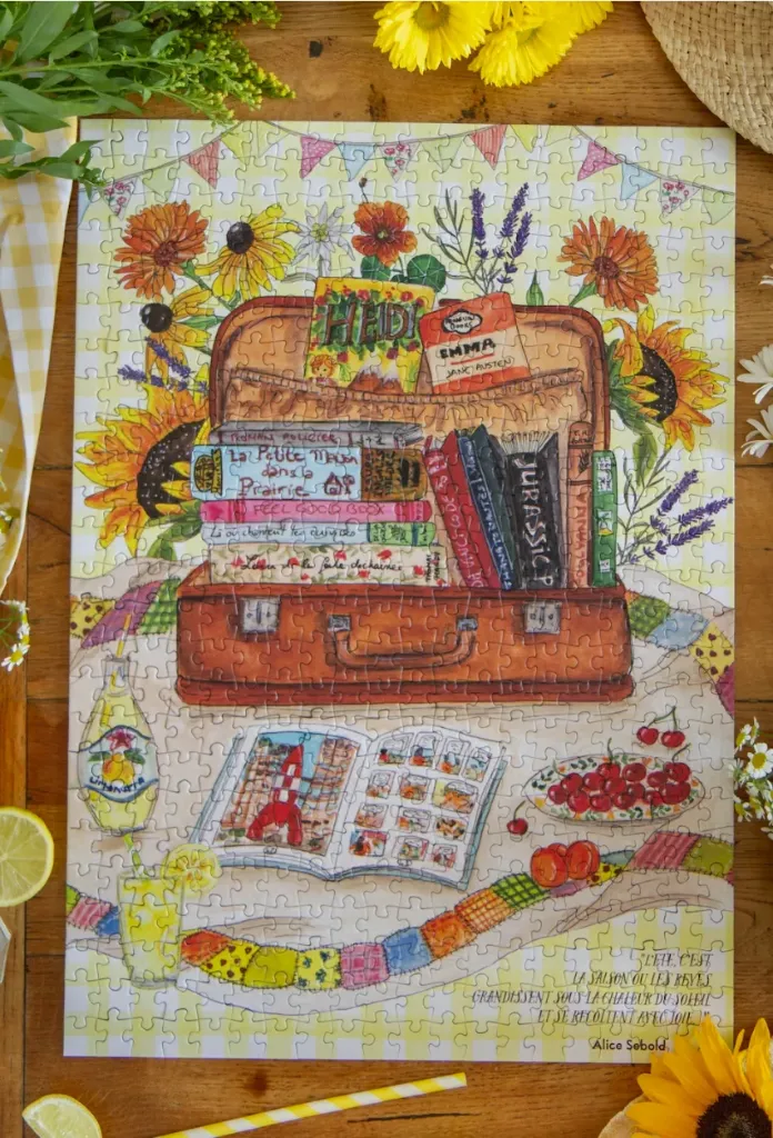 Puzzle 500 pièces Lectures d'été - Caro from Woodland
