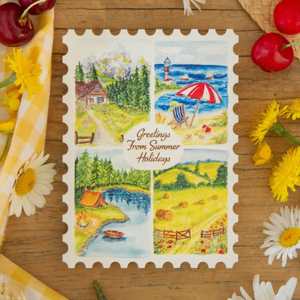 Carte postale Timbre - Caro from Woodland