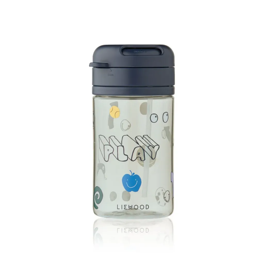 Gourde avec paille Pavia Tritan 500 ml Play Dusty Peppermint - Liewood