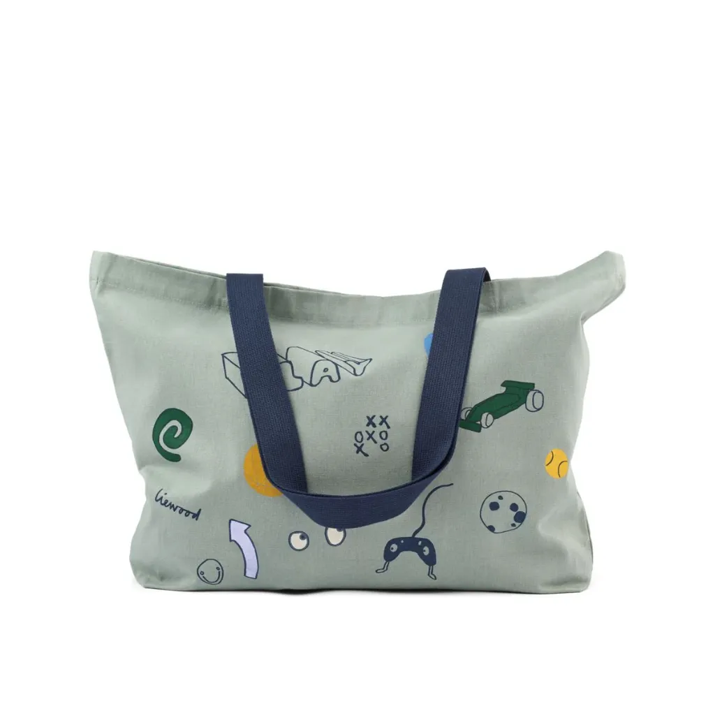 Grand Tote bag Play Dusty Peppermint- Liewood