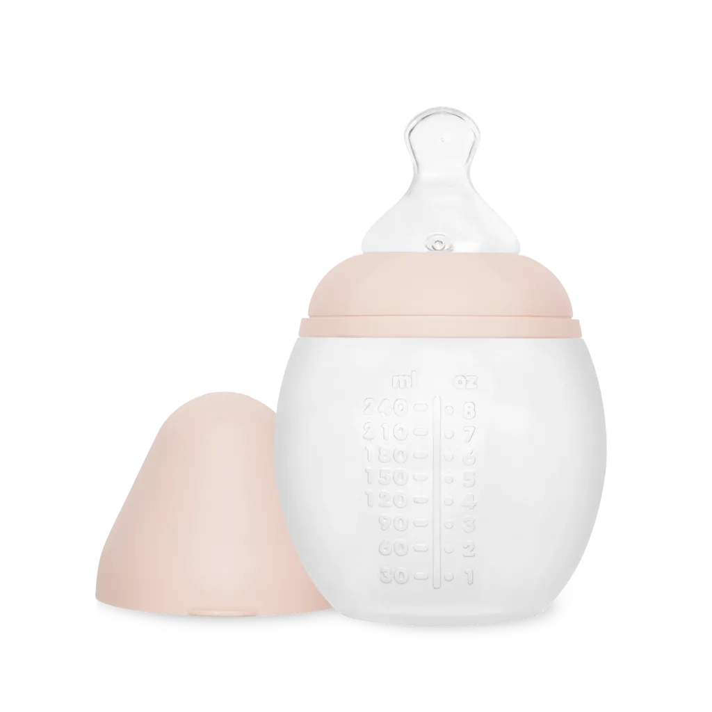 Biberon Anti-colique En Silicone BibRond 240ml Nude - Elhée