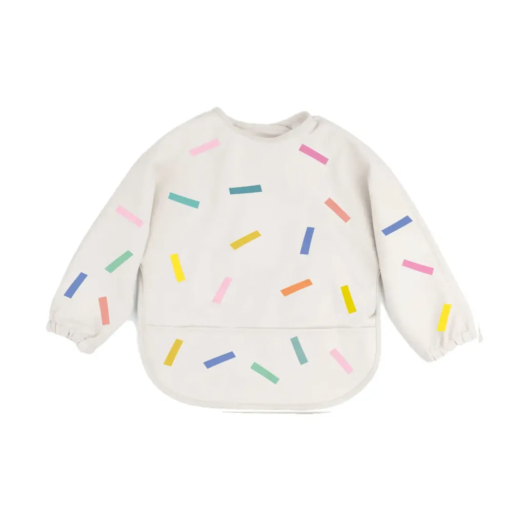 bavoir longues manches combimaison origami - The Cotton Cloud