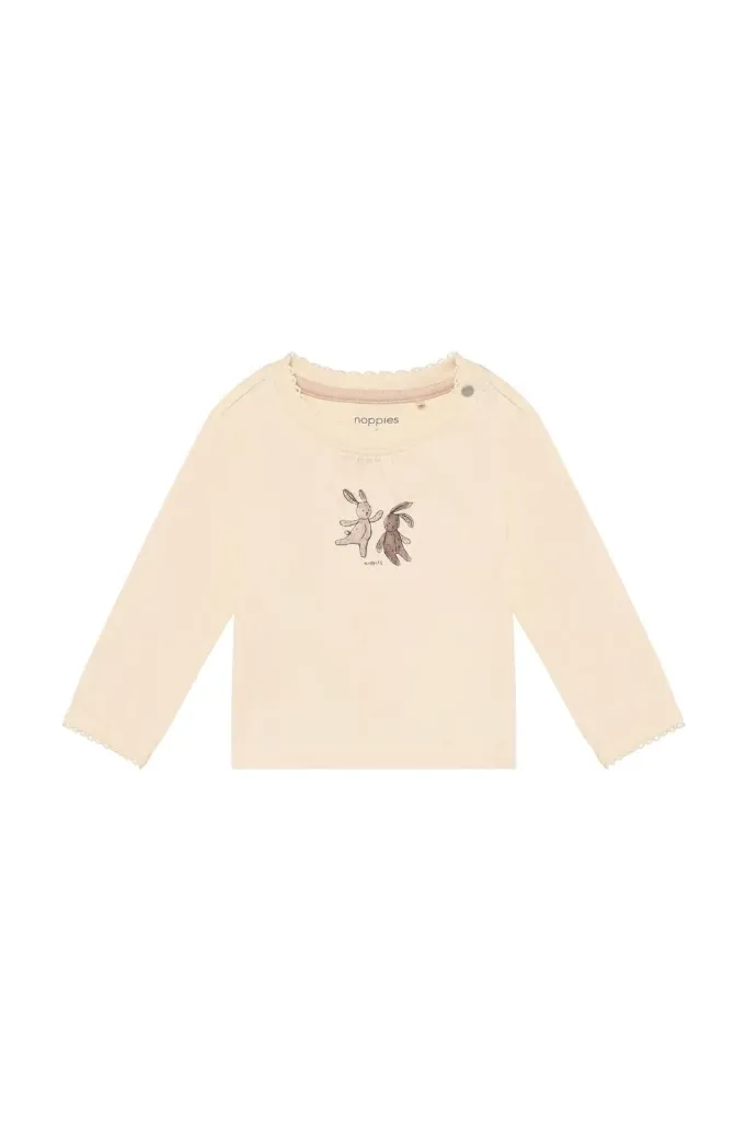 Long-Sleeve T-shirt Butter Cream - Noppies (9 months)