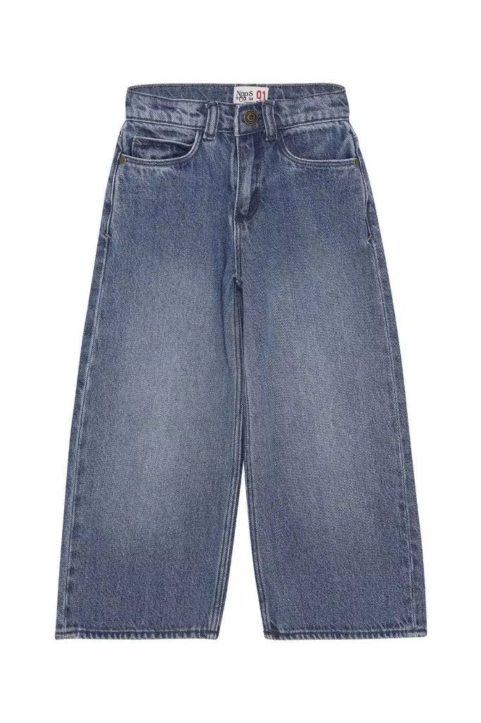 Jeans Blue Mid Wash Pooler wide leg - Noppies (4 ans)