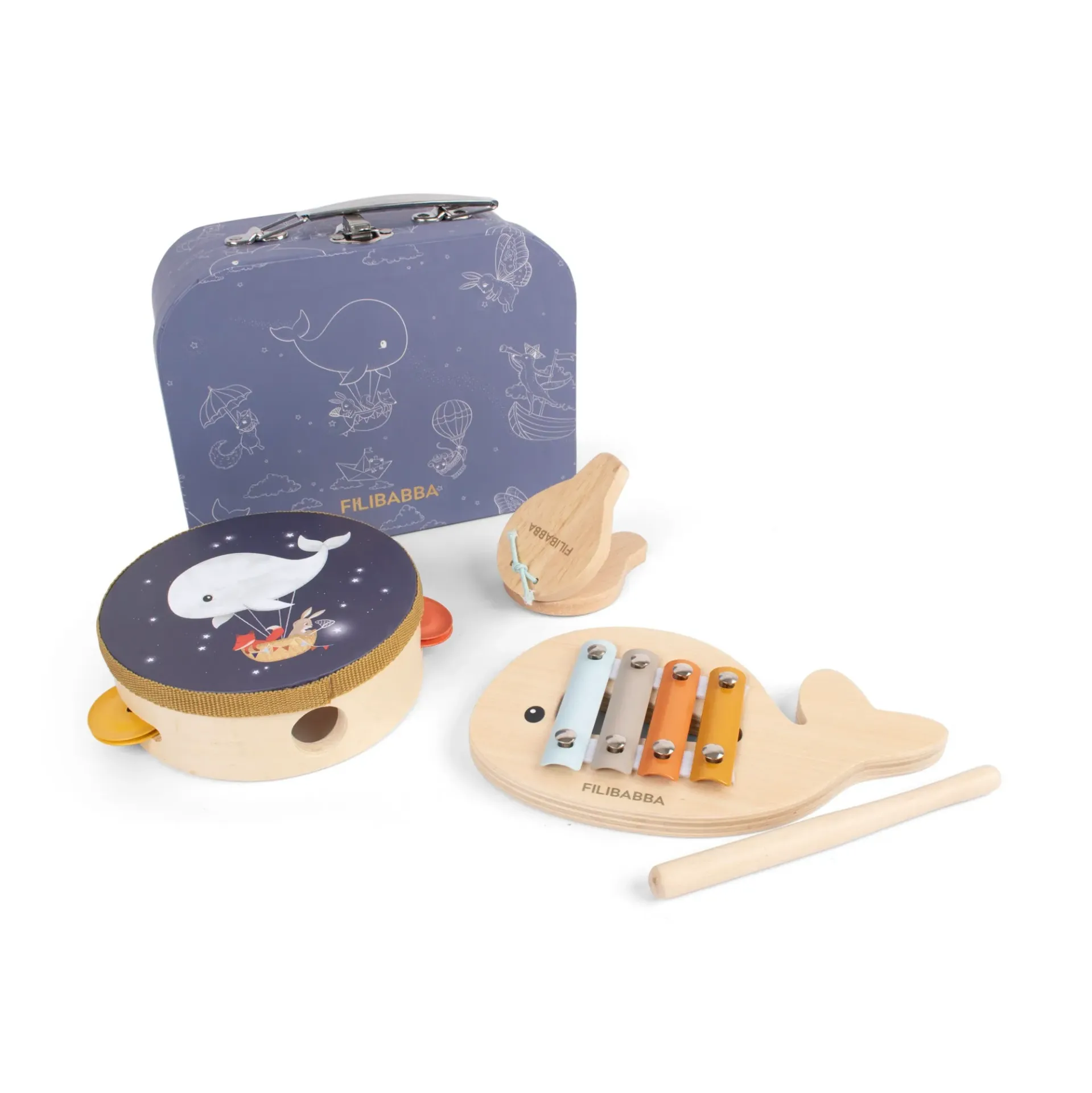 My First Wooden Instruments Play Set - Filibabba
