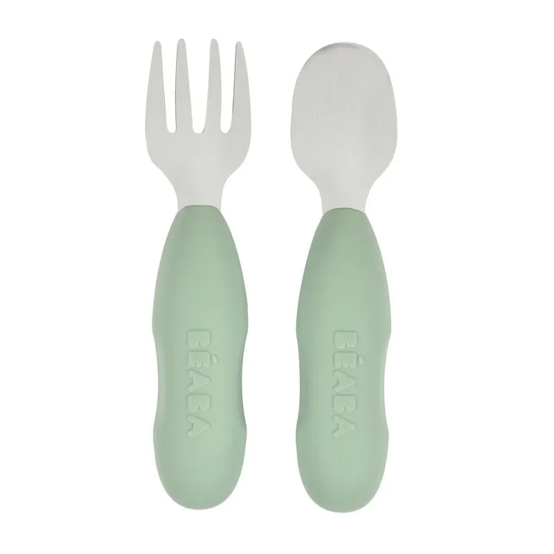Jeu de couverts d'apprentissage Vert Sauge - Suavinex