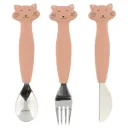 3-Piece Silicone Cutlery Set Mrs. Cat - Trixie