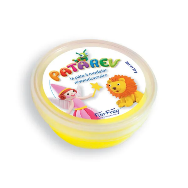 [LISTEANNIVERSAIREMAEL08] Pâte à modeler Patarêv pot par couleur Jaune - Liste de cadeaux d'anniversaire de Maël