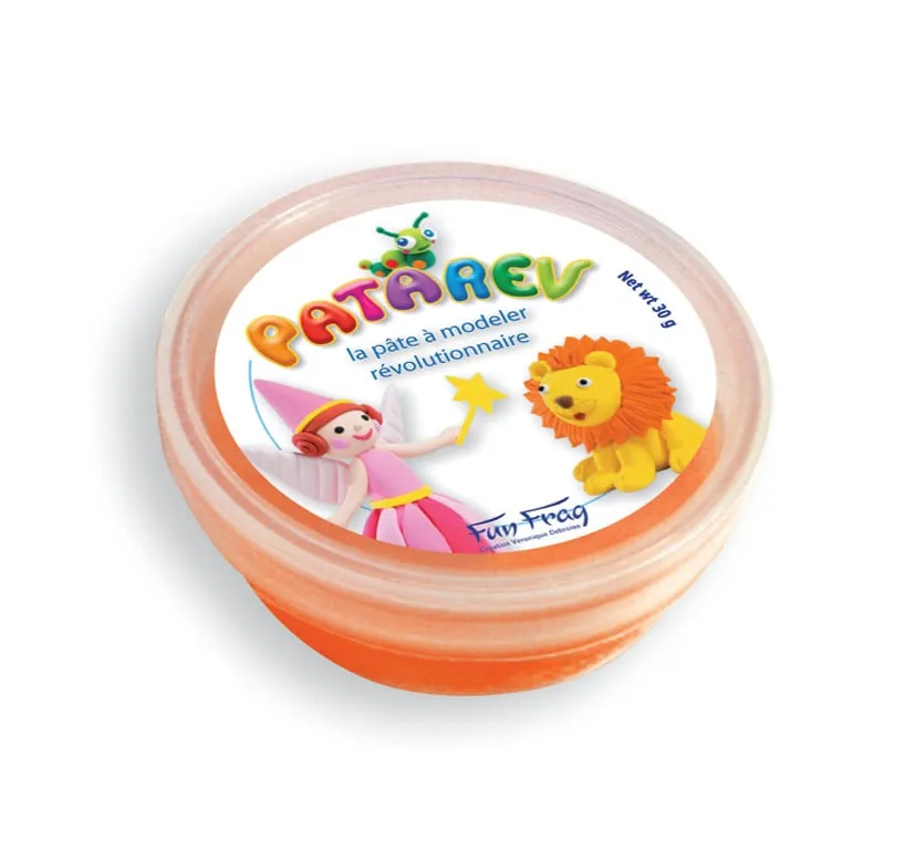 [LISTEANNIVERSAIREMAEL11] Boetseerklei Patarêv potje per kleur Oranje - Verjaardagslijst van Maël
