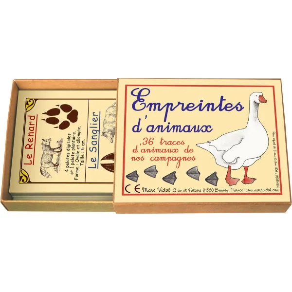 Boîte Empreintes d'Animaux - Liste de cadeaux d'anniversaire de Maël