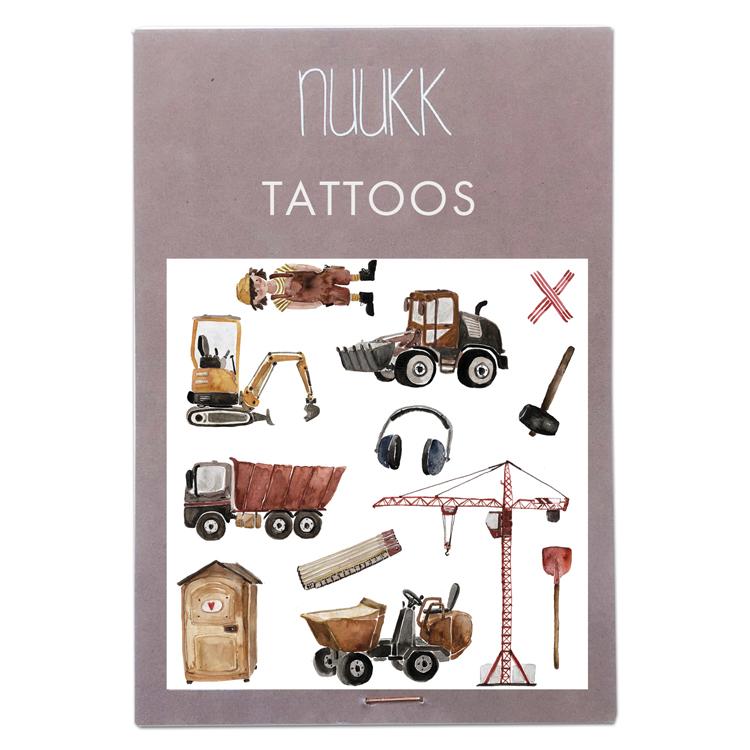 Tatouages éphémères biologiques Le chantier de construction - Liste de cadeaux d'anniversaire de Maël