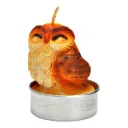 Lot de 6 Bougies chauffe-plat Hibou en cire - Wurm