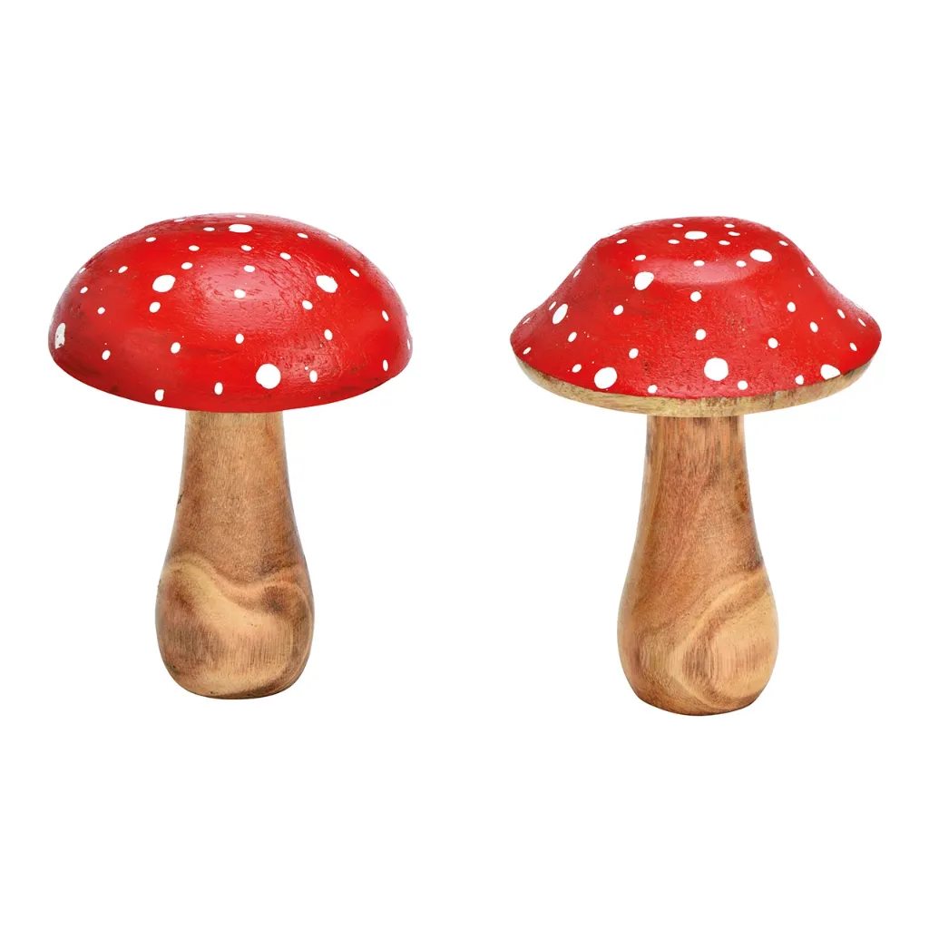 Champignon en bois de manguier Rouge - Wurm