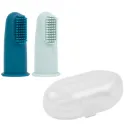 Ensemble de 2 cuillères pour enfants en silicone avec étui - Nattou