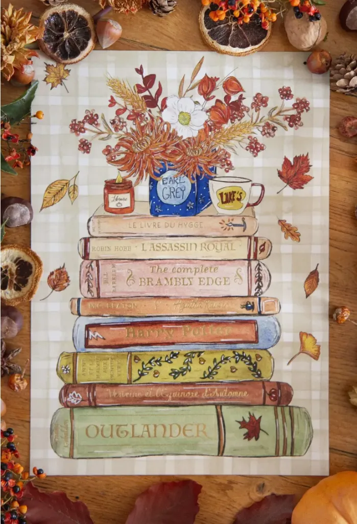 Print A4 Livres d'Automne - Caro from Woodland