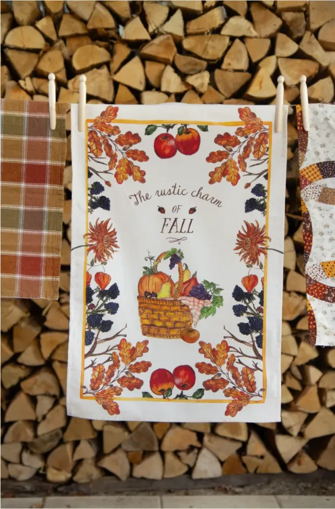 Keukenhanddoek Automne Rustique - Caro from Woodland