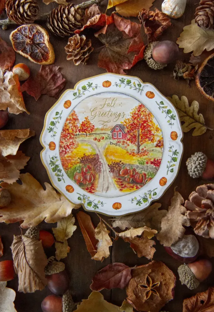 Carte Assiette d'Automne - Caro from Woodland
