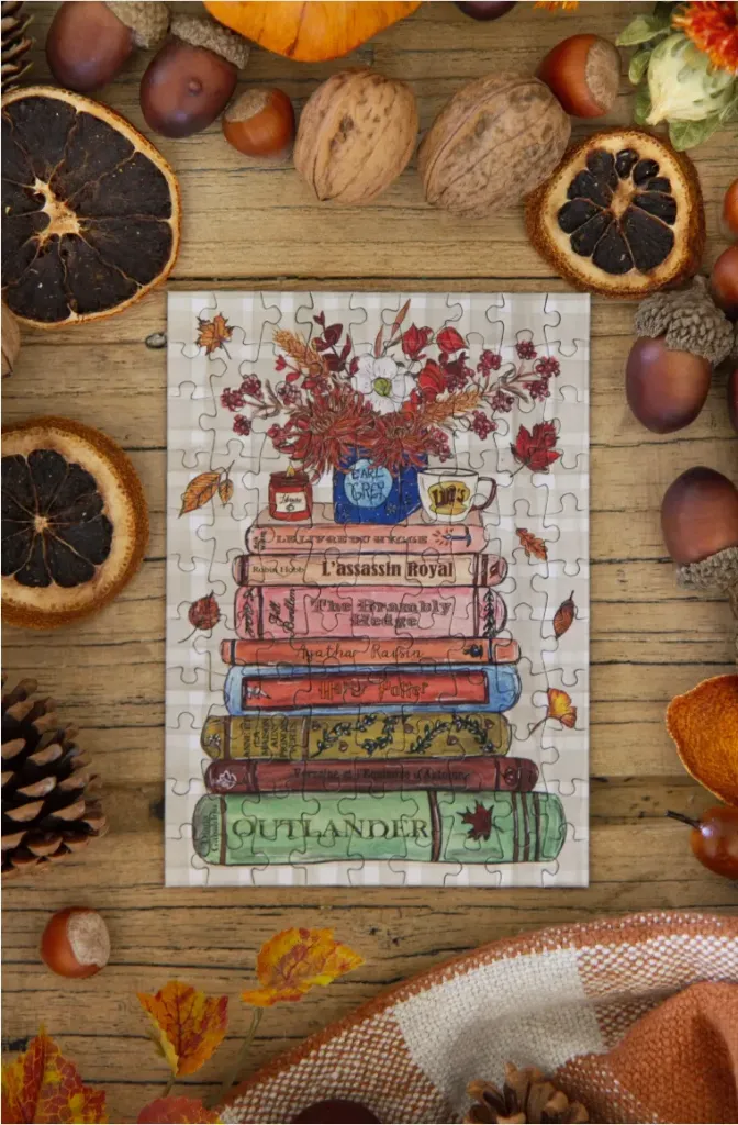 Minipuzzel Herfstboeken - Caro from Woodland
