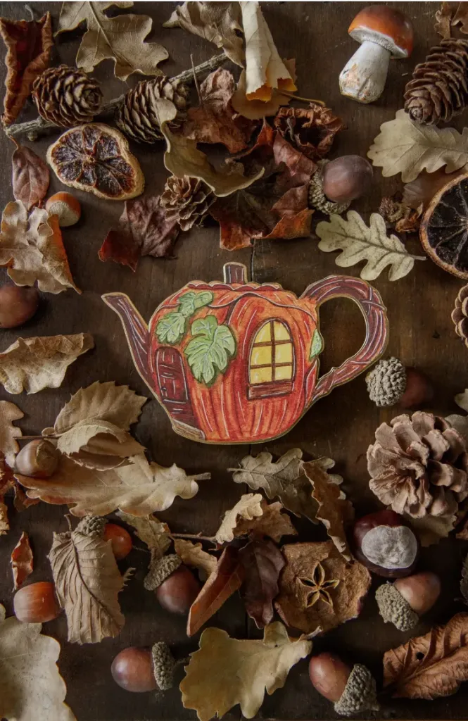 Carte Théière d'Automne - Caro from Woodland