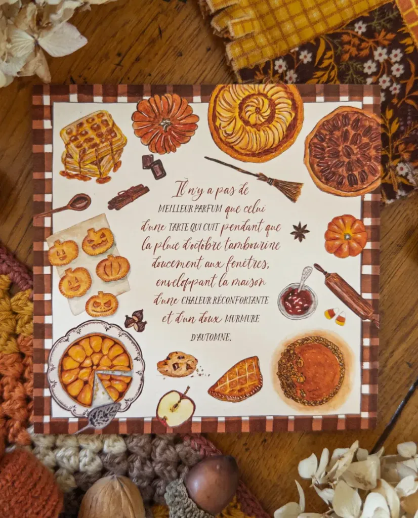 Kaart Tarte d'Automne - Caro from Woodland
