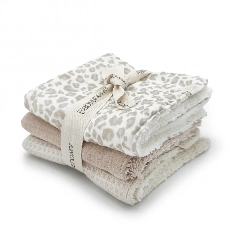Set 3 Mini-Serviettes Soft Print - Babyshower
