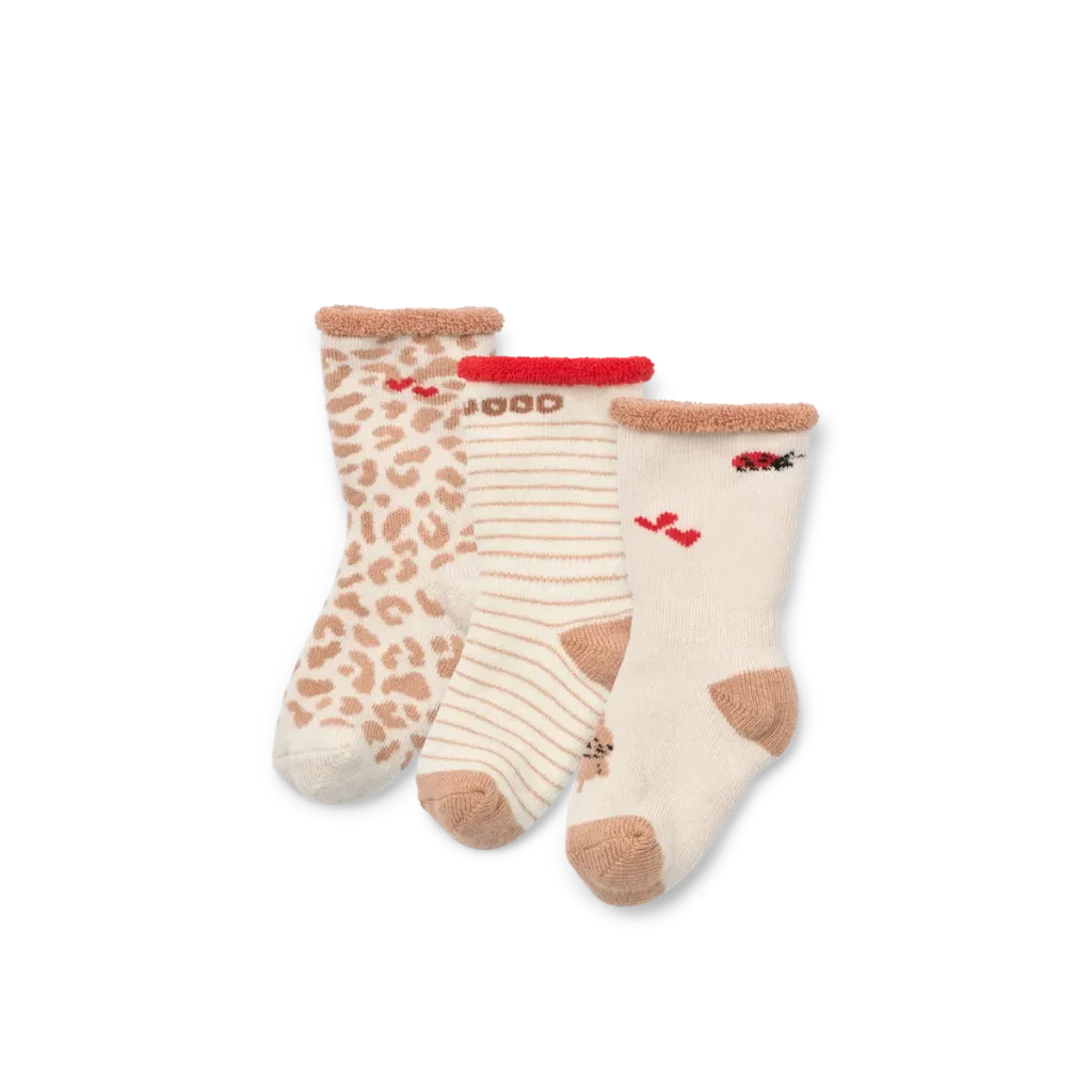 Ensemble de 3 Chaussettes Anti-Dérapantes Eloy Wild Child Multi Mix - Liewood