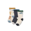 Ensemble de 3 Chaussettes Anti-Dérapantes Eloy Dino Multi Mix - Liewood