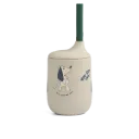 Bedrukte rietjesbeker Dakota Dog Mist 230 ml - Liewood