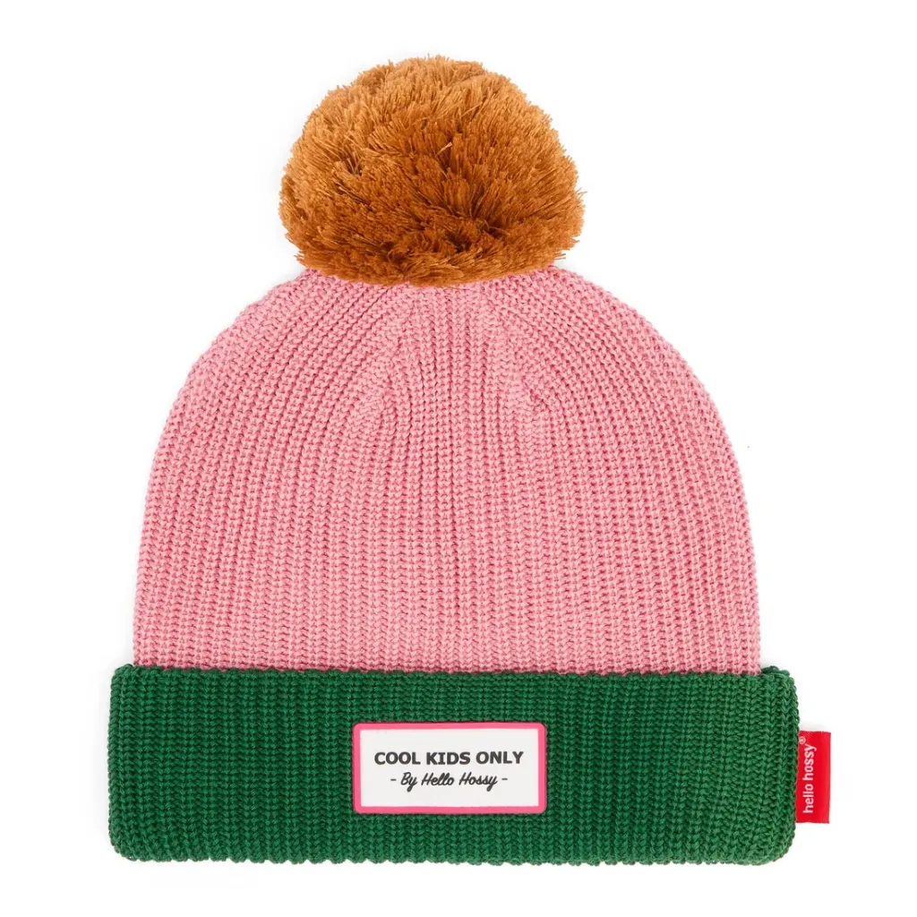 Beanie Color Block Rosy - Hello Hossy (9-18 months)
