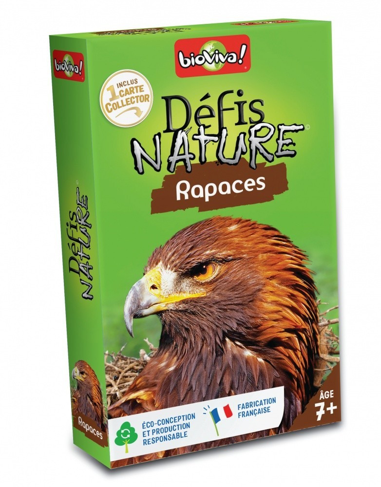 [BV992] Kaartspel Défis Nature Roofvogels - Bioviva