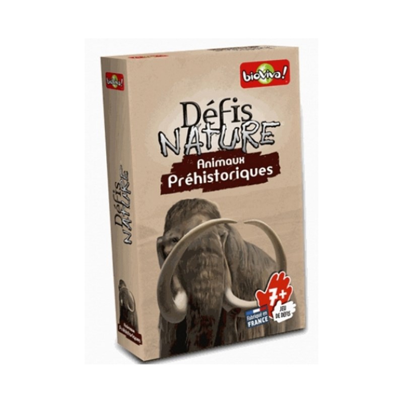 [BV991] Jeu de cartes Défis Nature Animaux Préhistoriques - Bioviva