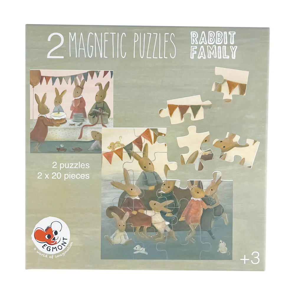 Puzzle 40 Pièces Famille lapin Egmont Toys