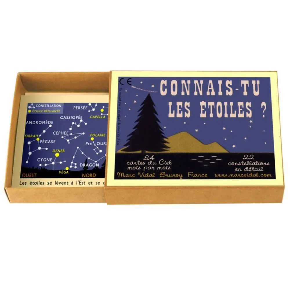 Kaartendoosje Connais-tu les étoiles ? – Sterren - Marc Vidal