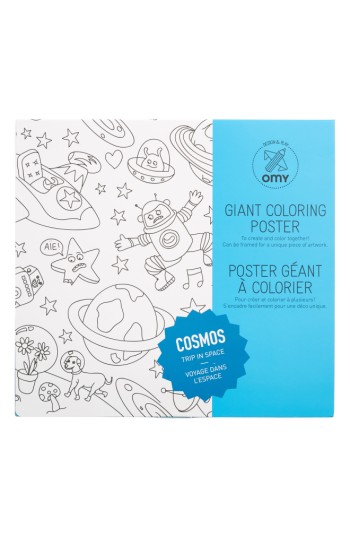 Poster géant à colorier Cosmos - OMY