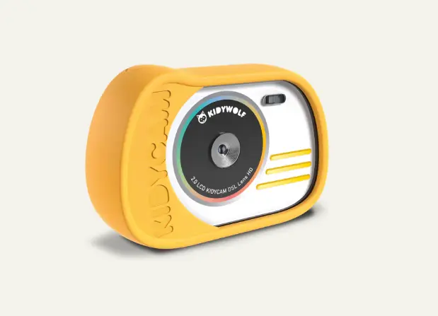 KIDYCAM Appareil photo étanche pour enfants Jaune - Kidywolf