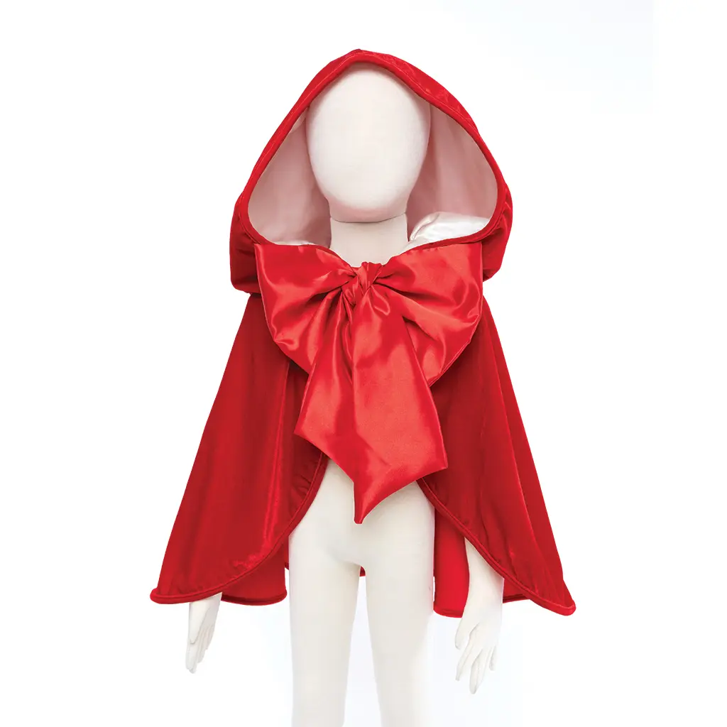 Cape de Petit Chaperon Rouge avec nœud - Great Pretenders