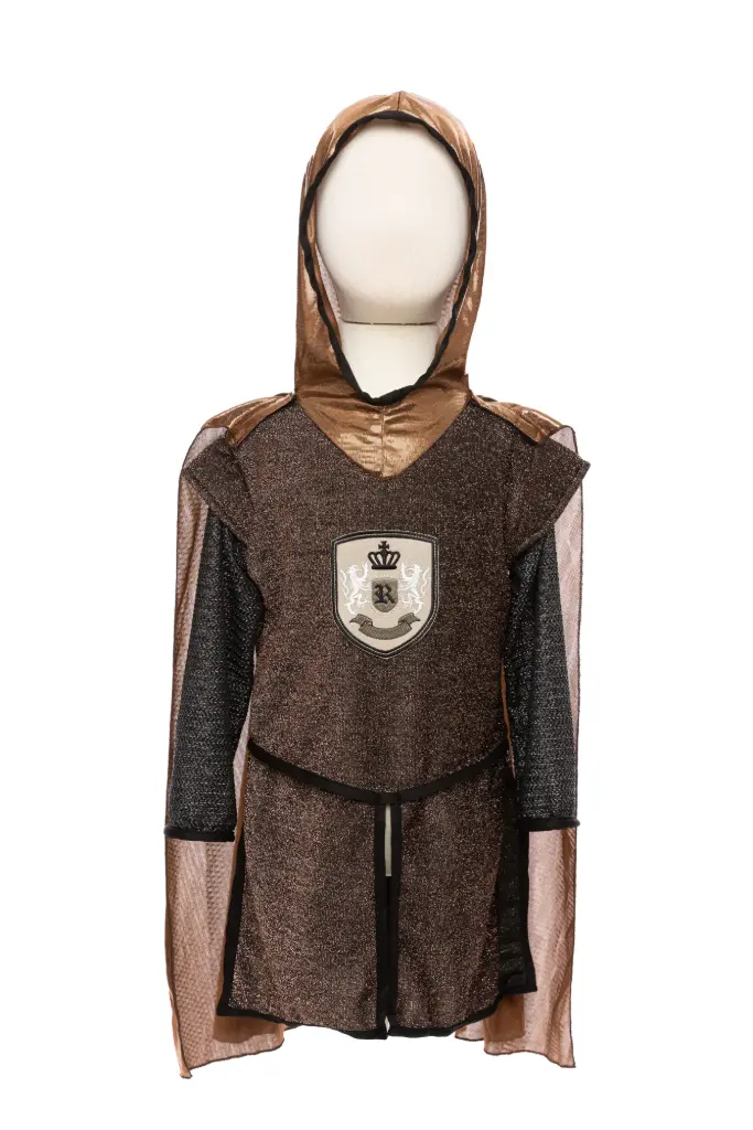 Tuniek en cape ridder Brilliant Copper - Great Pretenders (7-8 jaar)