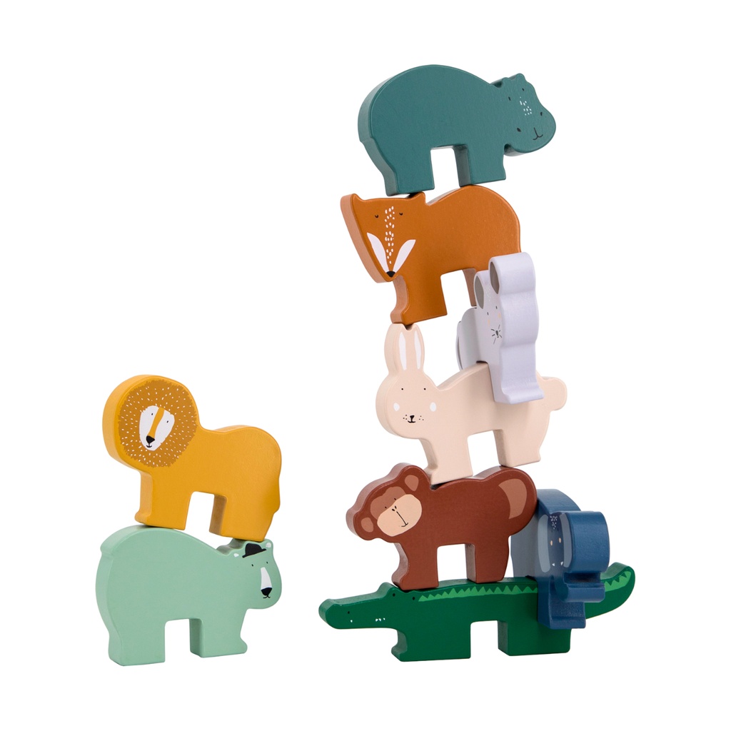 Jeu d'empilage d'animaux en bois - Trixie