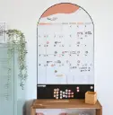 Calendrier mural magnétique mensuel arrondi - Ferflex