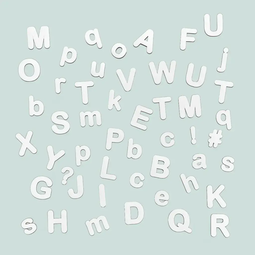 Lettres magnétiques Blanches - Ferflex