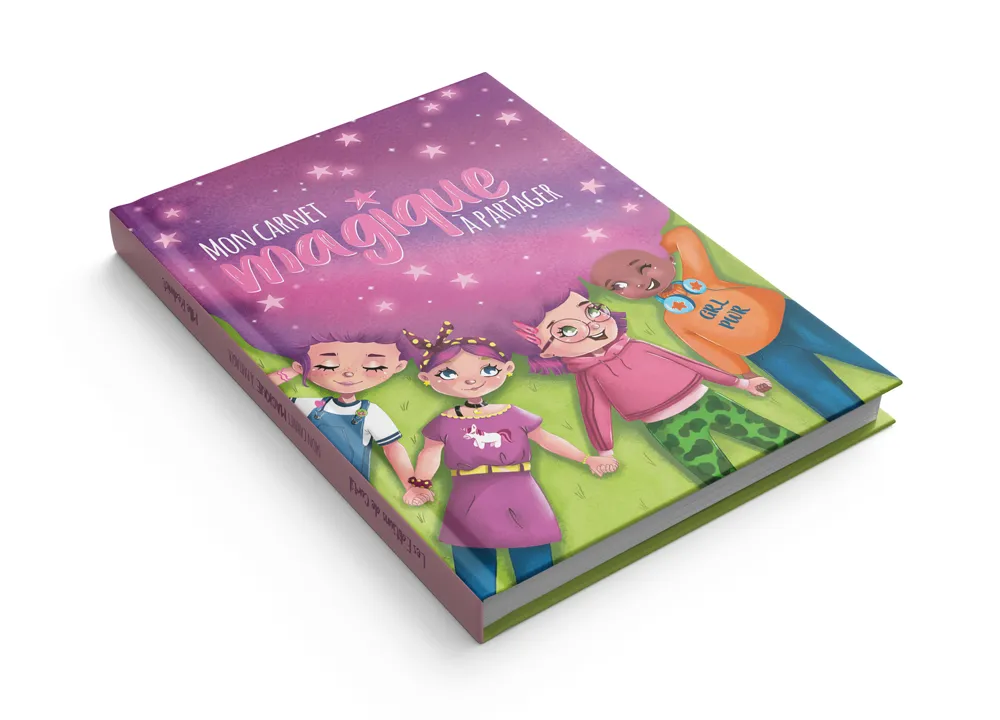 Livre Mon carnet magique à partager de Mlle Redmist - Les Editions de Cortil