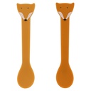 Set of 2 Silicone Spoons Mr Fox - Trixie