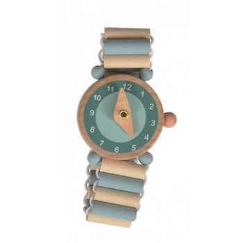 Houten horloge Jack Blauw - Egmont Toys